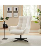 Fever - Poltrona beige in ciniglia - 81x85x103 cm