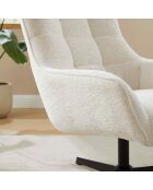 Fever - Poltrona beige in ciniglia - 81x85x103 cm