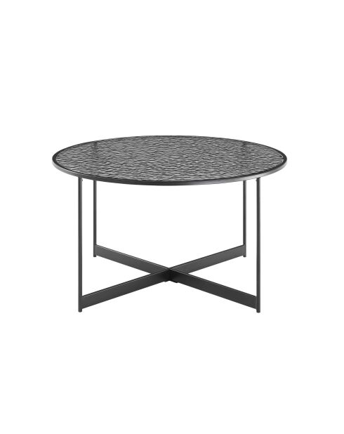 Fever - Mesita negra - D.80 cm