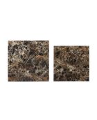 Fever - Set de 2 mesas de café marrones