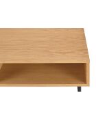 Fever - Mesita de roble natural - 120x60x40 cm