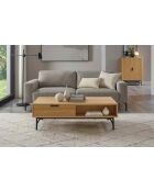 Fever - Mesita de roble natural - 120x60x40 cm