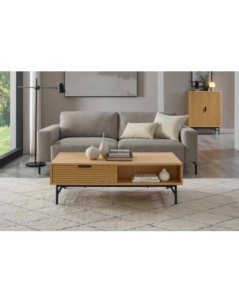 Fever - Tavolino in rovere naturale - 120x60x40 cm