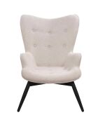 Fever - Poltrona beige in tessuto strutturale - 80x99x92 cm