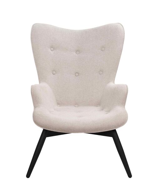 Fever - Poltrona beige in tessuto strutturale - 80x99x92 cm