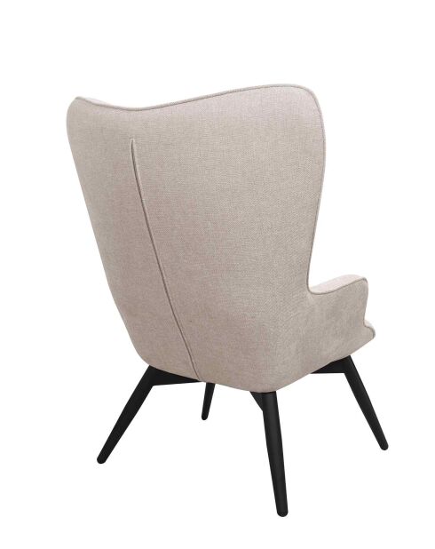 Fever - Poltrona beige in tessuto strutturale - 80x99x92 cm