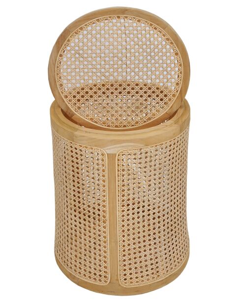Sit - Corbeille Rattan naturel - 40x40x53cm