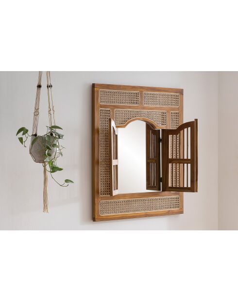 Sit - Miroir Rattan naturel - 80x4x90cm
