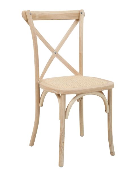 Sit - Lot de 2 chaises naturelles - 48x52x89cm