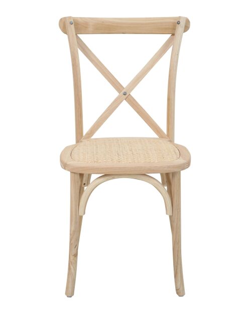Sit - Lot de 2 chaises naturelles - 48x52x89cm