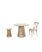 Sit - Lot de 2 chaises naturelles - 48x52x89cm