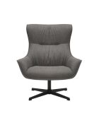Fever - Fauteuil tissu structurel gris - 85x83x103 cm
