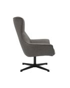 Fever - Fauteuil tissu structurel gris - 85x83x103 cm