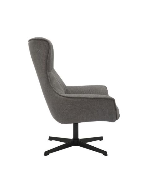 Fever - Fauteuil tissu structurel gris - 85x83x103 cm