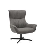 Fever - Fauteuil tissu structurel gris - 85x83x103 cm