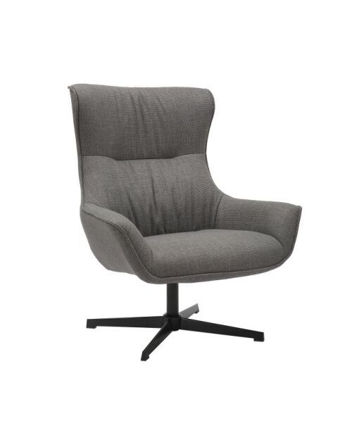Fever - Fauteuil tissu structurel gris - 85x83x103 cm