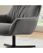 Fever - Fauteuil tissu structurel gris - 85x83x103 cm