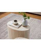 Fever - Set de 2 mesas de café de travertino beige