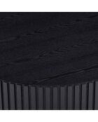 Fever - Mesita negra - D.80 cm