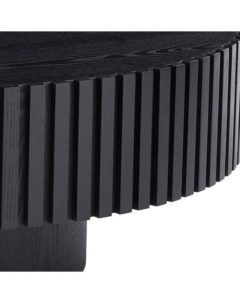 Fever - Mesita negra - D.80 cm