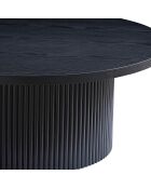 Fever - Mesita negra - D.85 cm