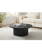 Fever - Mesita negra - D.85 cm