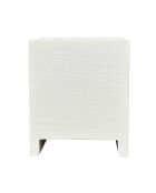 Mesita de noche Sit Holvik blanca, natural, 50 x 40 x 60 cm