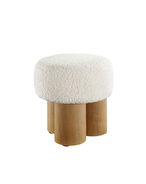 Fever - Pouf a sacco naturale/bianco - D.50 cm