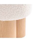 Fever - Pouf naturel/blanc - D.50 cm