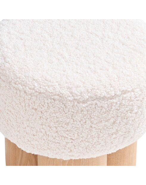Fever - Pouf a sacco naturale/bianco - D.50 cm