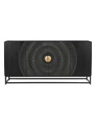 Sit - Credenza Black Smooth nera, oro - 150x38x75cm