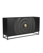 Sit - Credenza Black Smooth nera, oro - 150x38x75cm