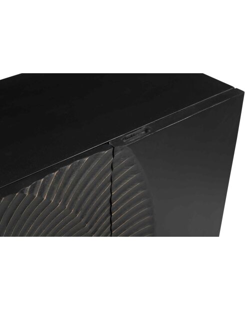 Sit - Buffet Black Smooth noir, or - 150x38x75cm