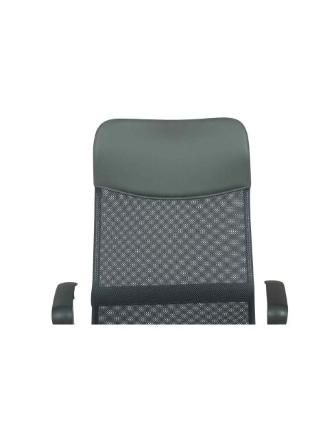 Fever - Chaise de bureau grise avec résille - 62x60x111 cm