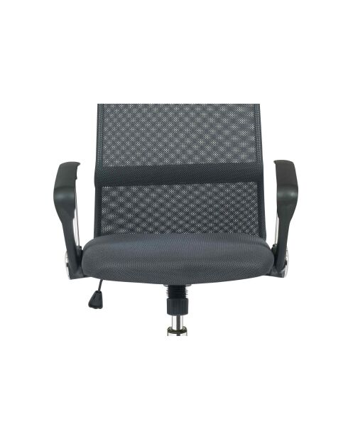 Fever - Chaise de bureau grise avec résille - 62x60x111 cm