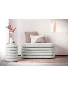 Fever - panca/panca da letto imbottita bianca riccia - 108x45x42 cm