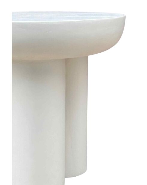 Sit - Table d'appoint Holvik blanc - 50x50x47cm