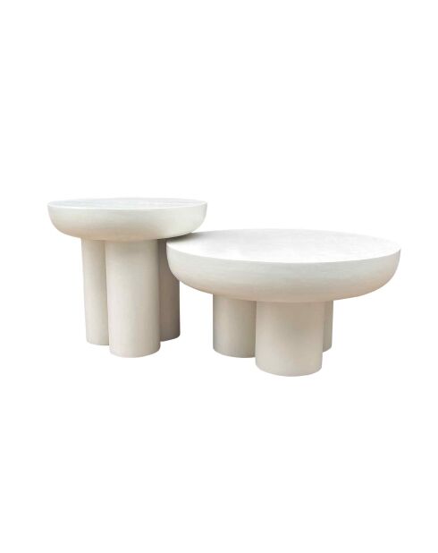 Sit - Table d'appoint Holvik blanc - 50x50x47cm