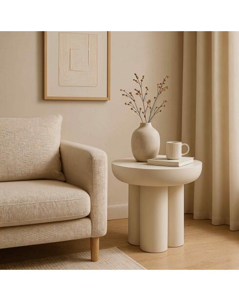 Sit - Table d'appoint Holvik blanc - 50x50x47cm