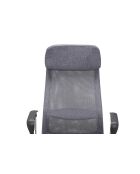 Fever - Grauer Bürostuhl mit Netz- und Stoffbezug - 62x60x118 cm