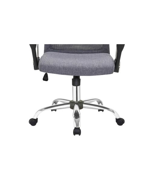 Fever - Grauer Bürostuhl mit Netz- und Stoffbezug - 62x60x118 cm