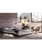 Fever - XXL-Sessel aus samtgrauem schwarzem Metall - 76x85,6x85,6 cm