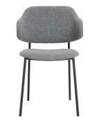 Fever - Set aus 2 dunkelgrauen lockigen Sesseln - 54x59x83 cm