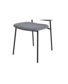 Fever - Set aus 2 dunkelgrauen lockigen Sesseln - 54x59x83 cm