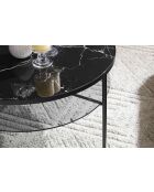 Fever - Mesita negra - D.81 cm