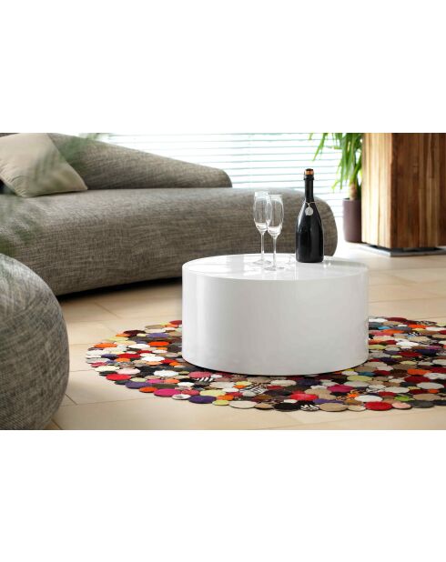 Fever - Ronde witte salontafel - D.60 cm