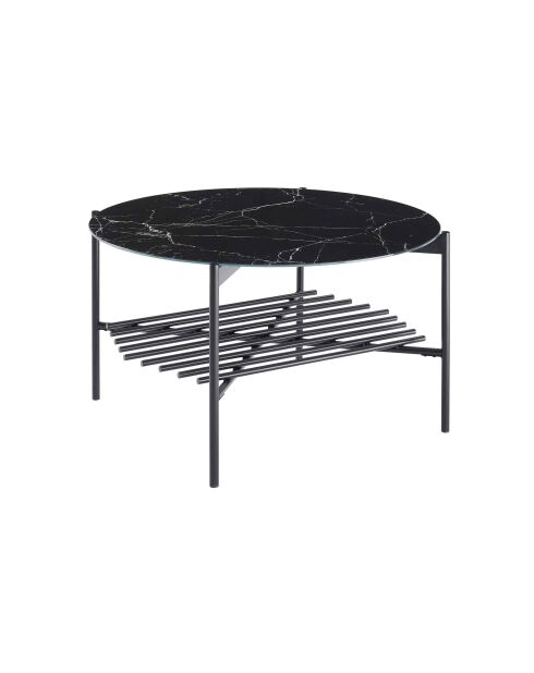 Fever - Mesita negra - 84x84x43 cm