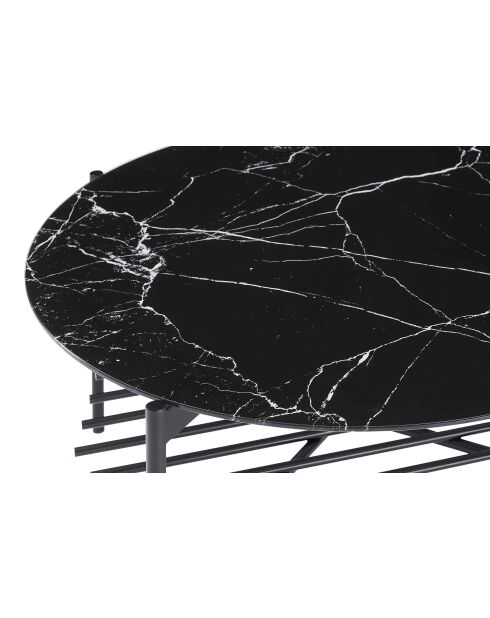 Fever - Mesita negra - 84x84x43 cm