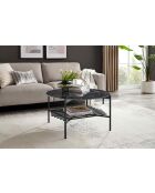 Fever - Mesita negra - 84x84x43 cm