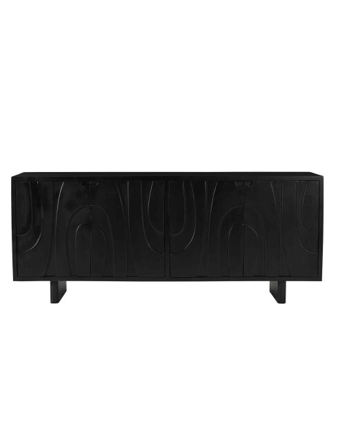 Sit - Buffet Black Smooth noir - 180x43x76cm